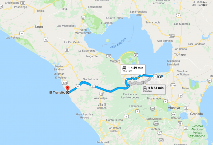 El Transito is the closest beach to Managua.