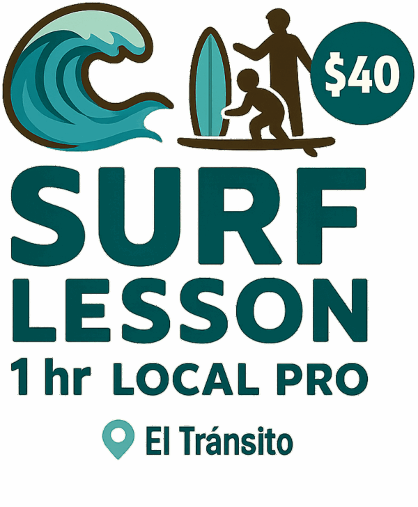 Surf Lessons in El Tránsito — $40/hr with a Local Pro